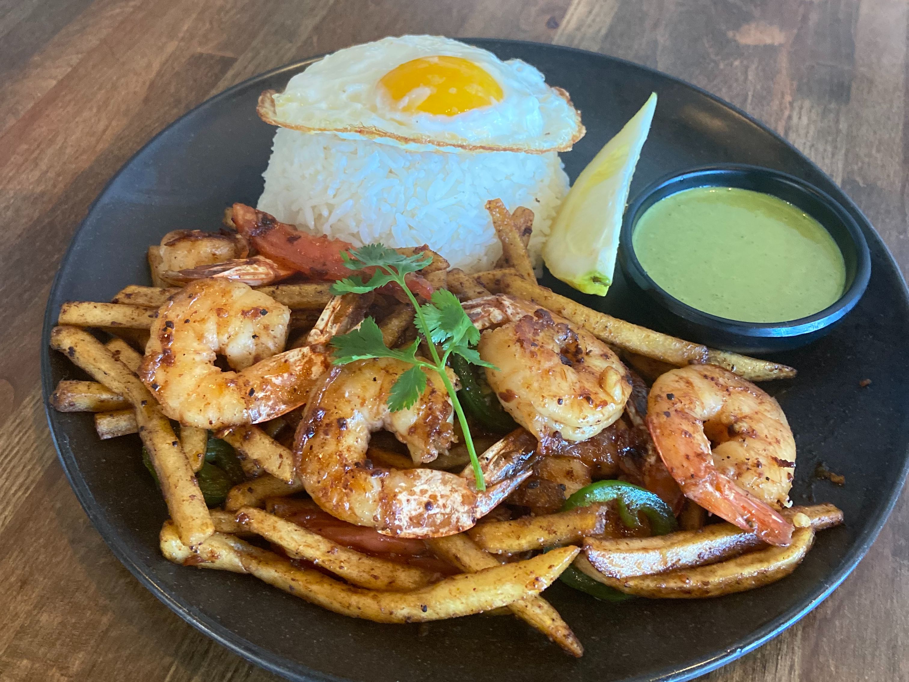 Lomo Saltado w/ Shrimp