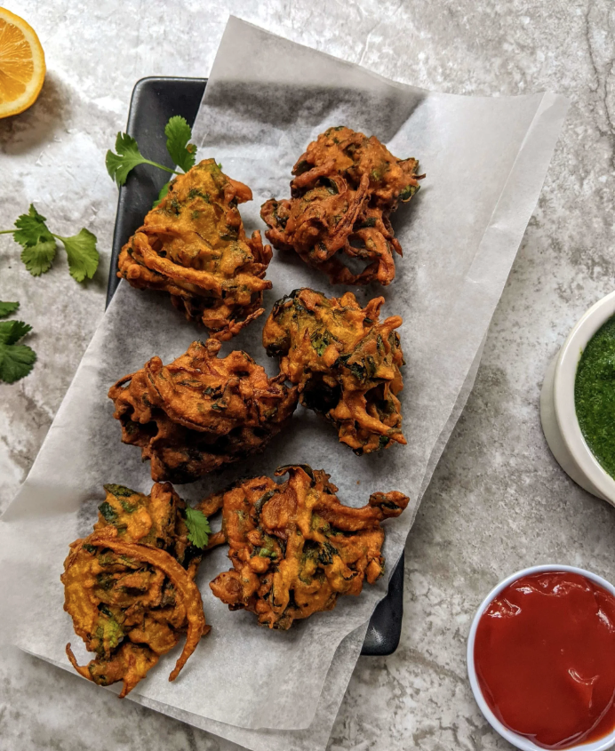 ONION SPINACH PAKODA