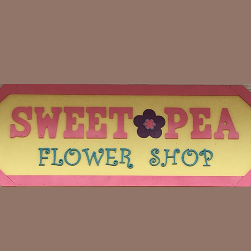 Sweet Pea Flower Shop Logo