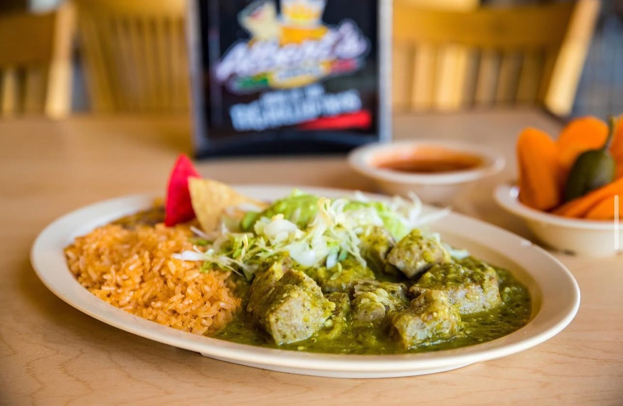 14. Chile Verde Plate Combo