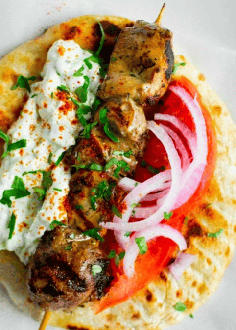 Authentic Street Athenian Chicken Pita