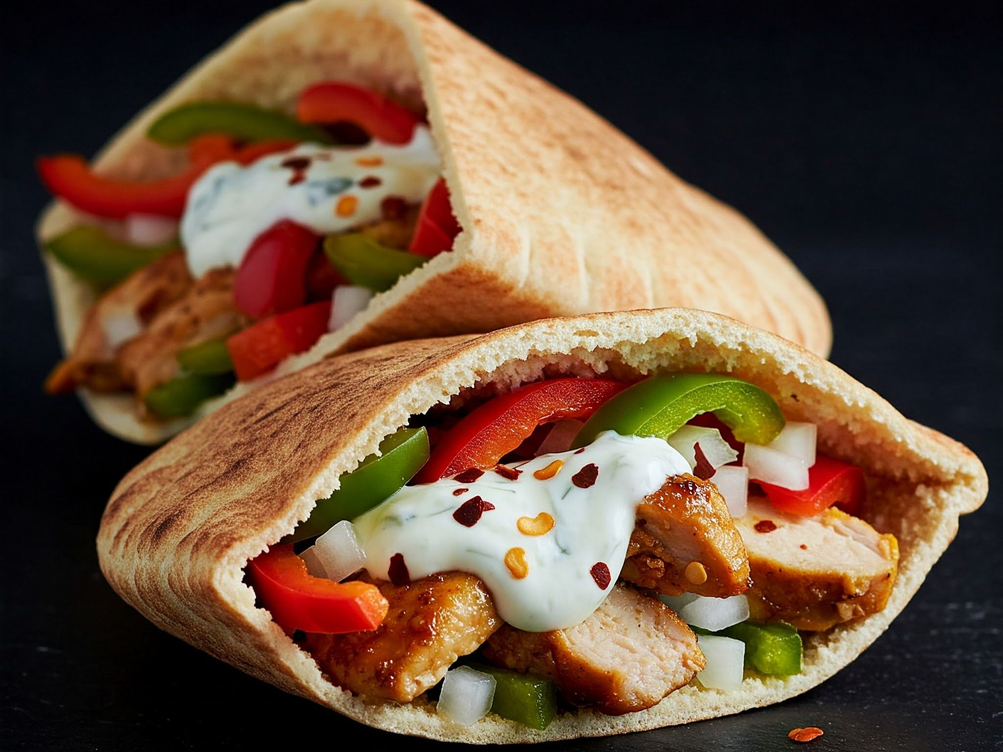 Fiery Chicken Pita Pocket