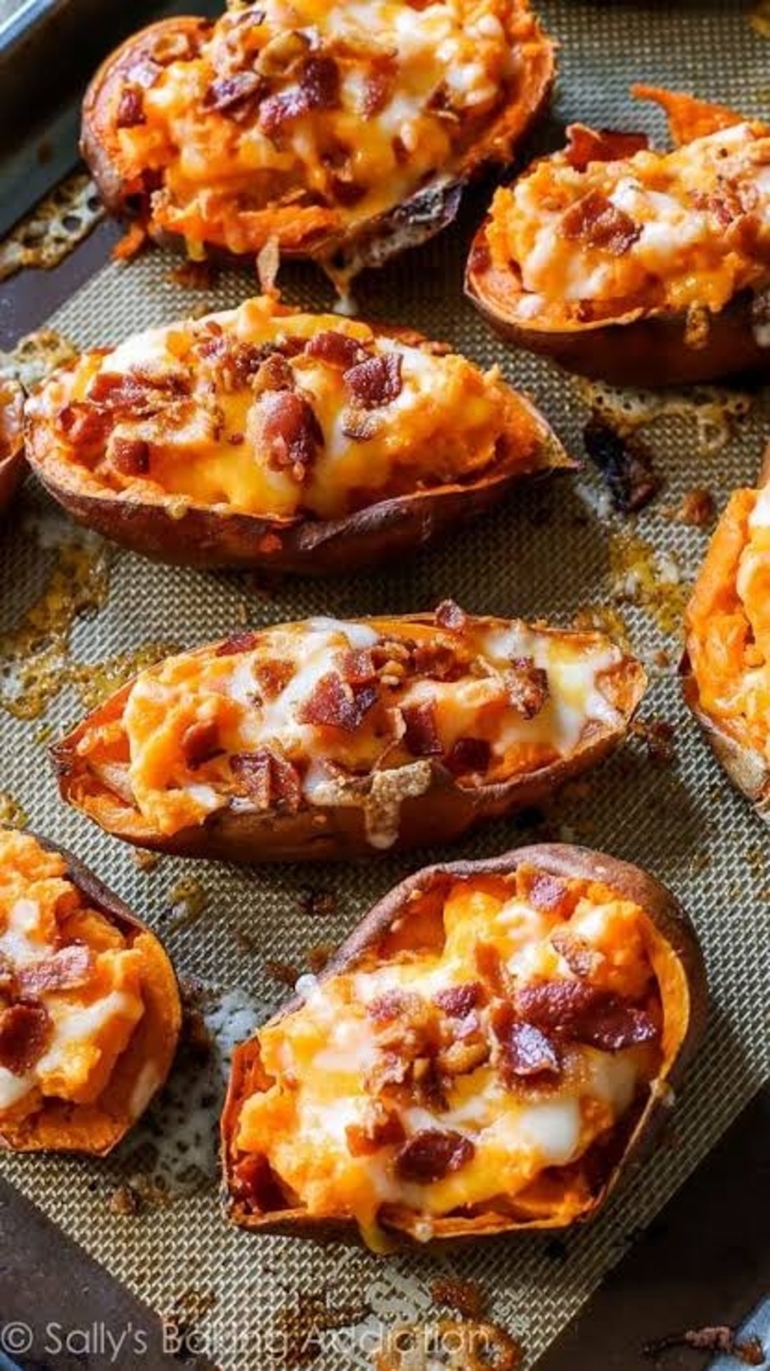 POTATO SKINS brushed with garlic butter, mozzarella, bacon, cheddar & seasoning. Served with side...