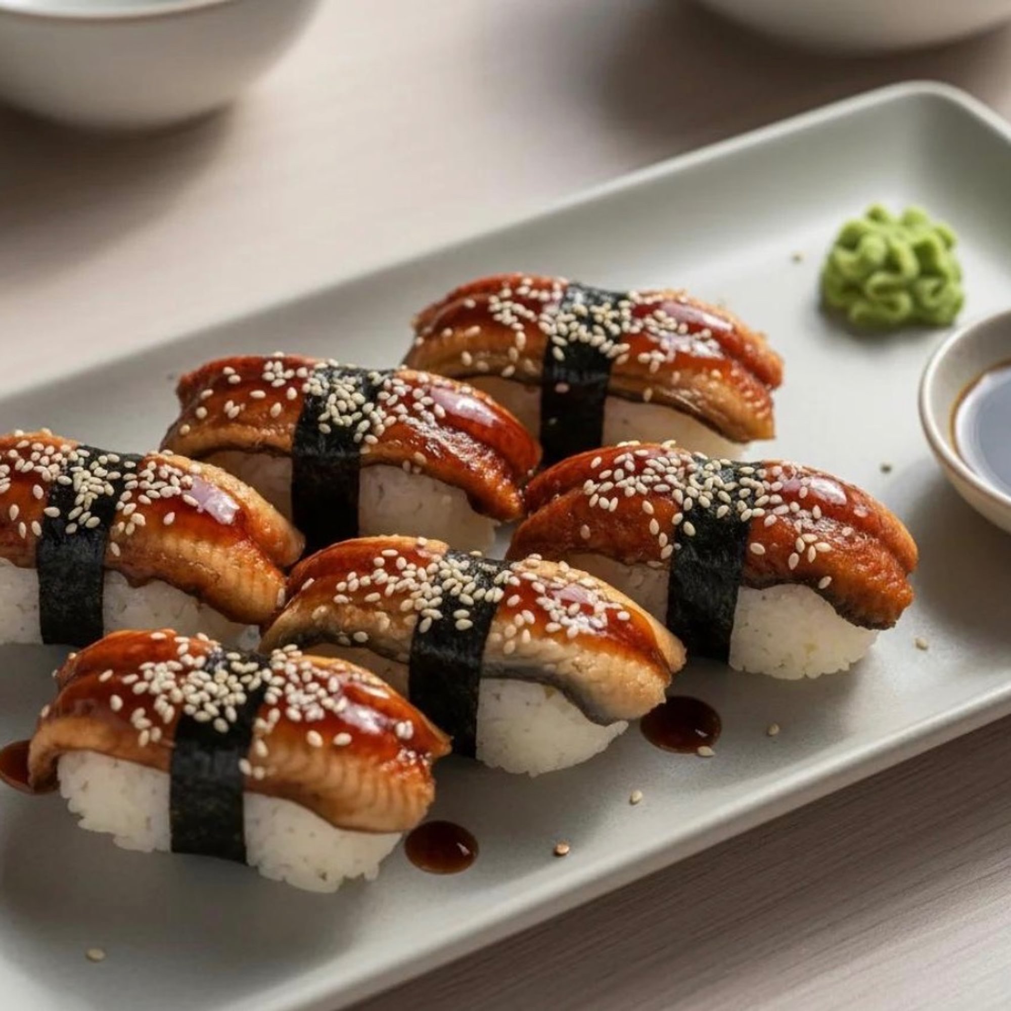 Pine Unagi Nigiri Plate