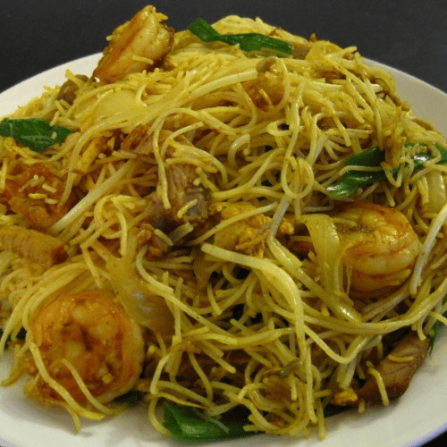 Pan Fried Rice Noodles (Singapore Style)