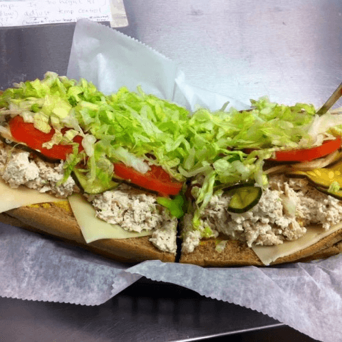 #12 Whole Chicken Salad Sub.