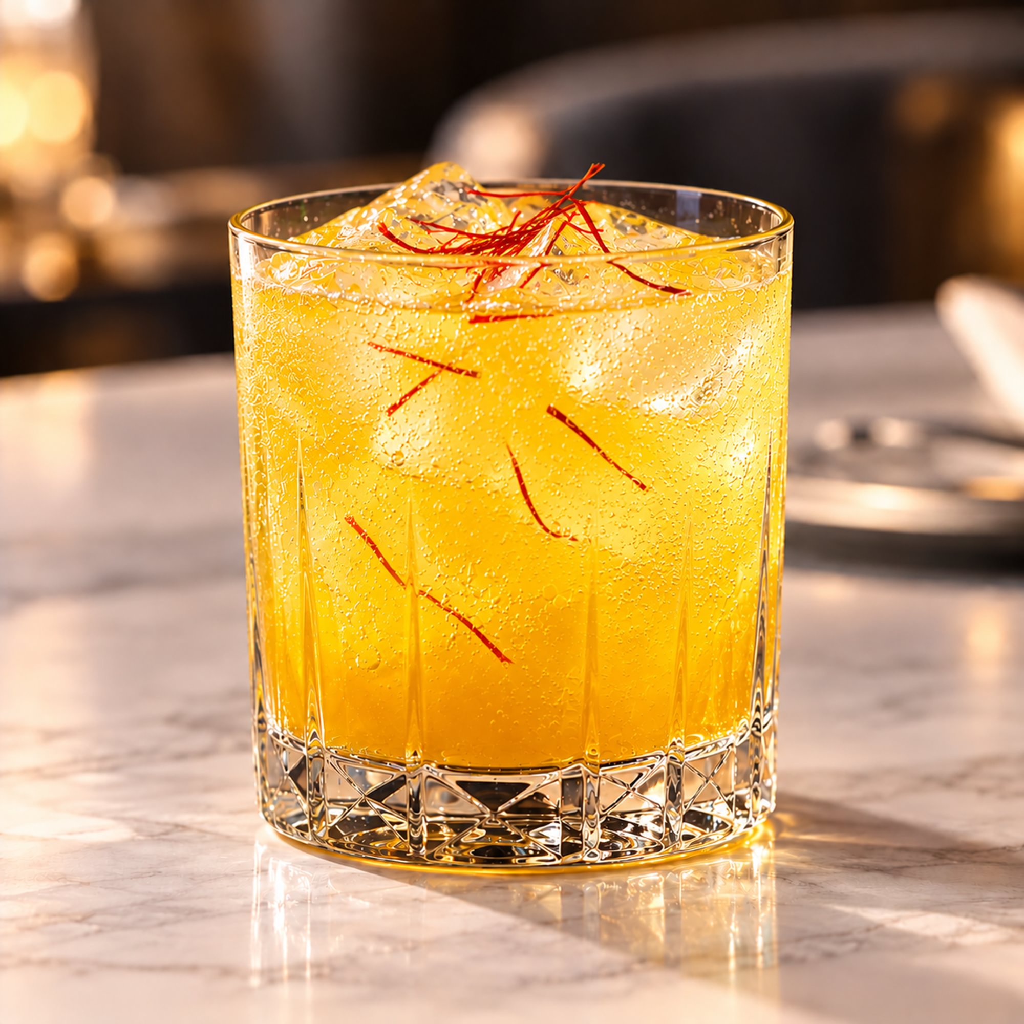 Saffron Passion Fruit Fizz
