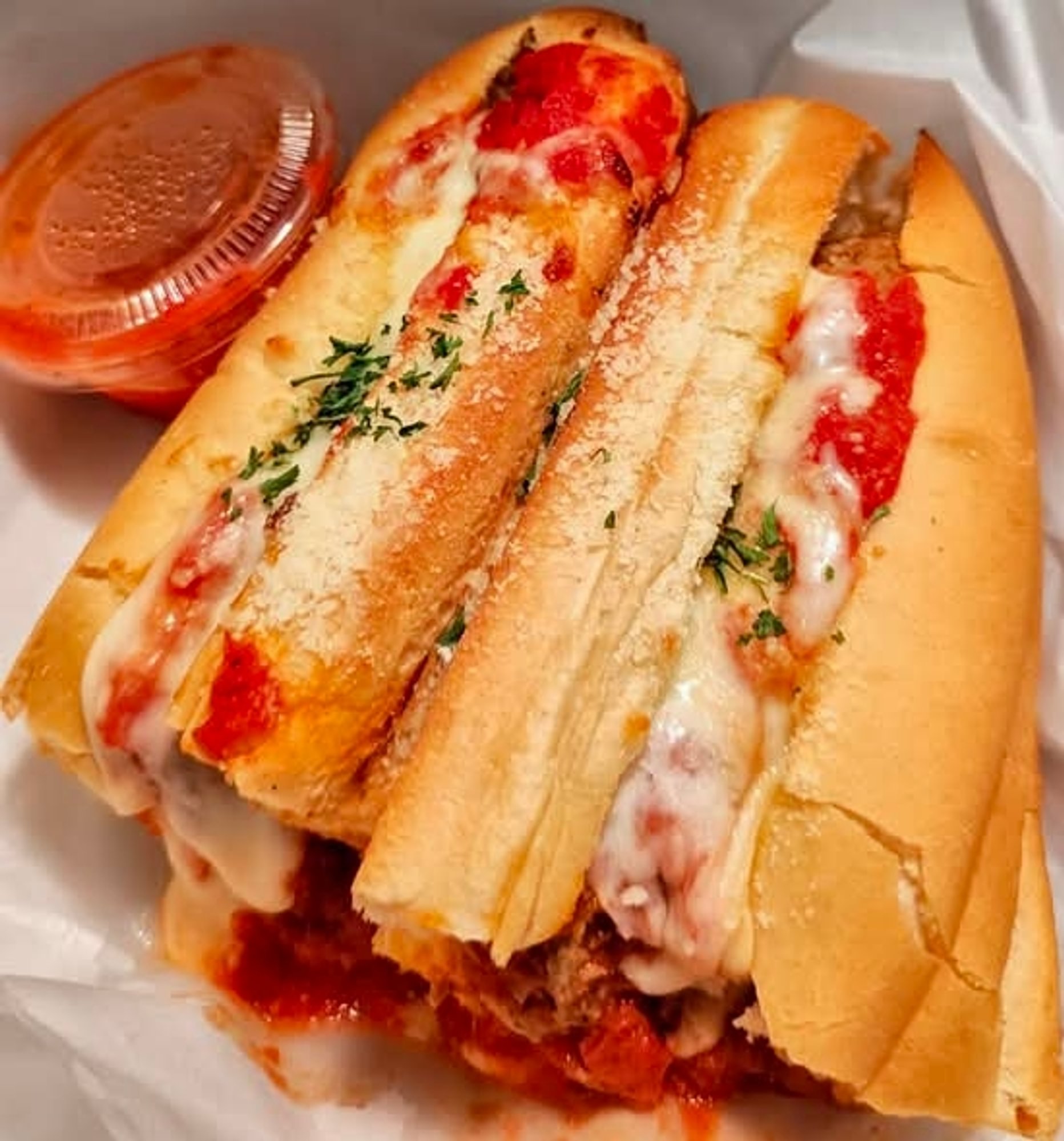 Meatball Parmigiana Sub