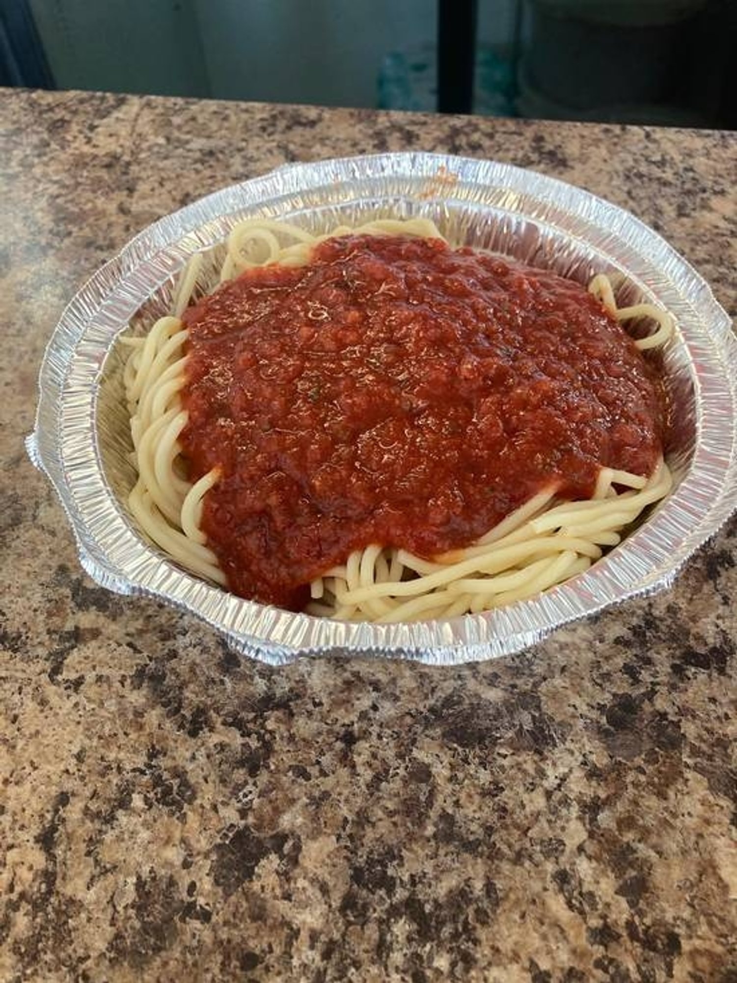 Spaghetti with Tomato Sauce Dinner