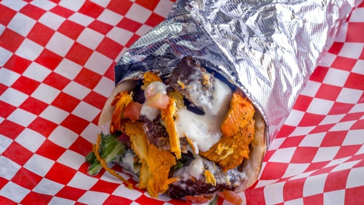 Gyro and Chicken Pita Wrap