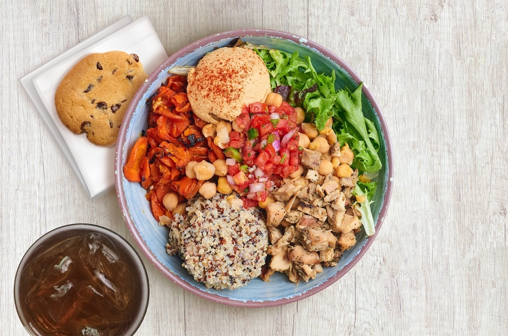 Friday: Chicken & Hummus Bowl Combo
