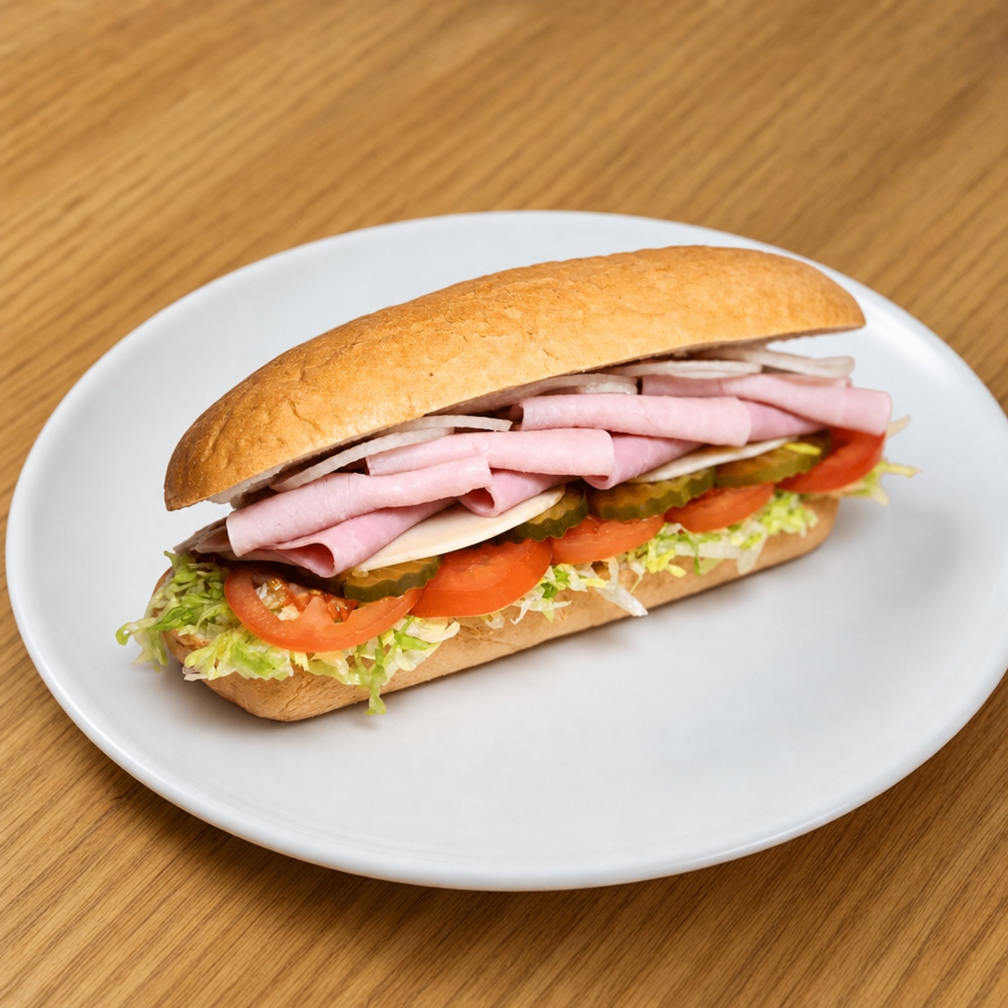 #8 Turkey Breast & Ham Sub 8"