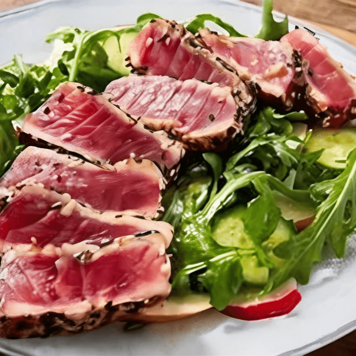 Ahi Tuna Steak Salad