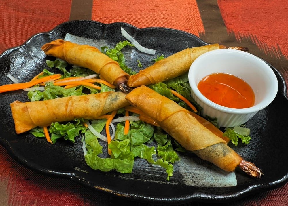 4-Basil Shrimp Spring Roll - Cha Gio Tom LA Que