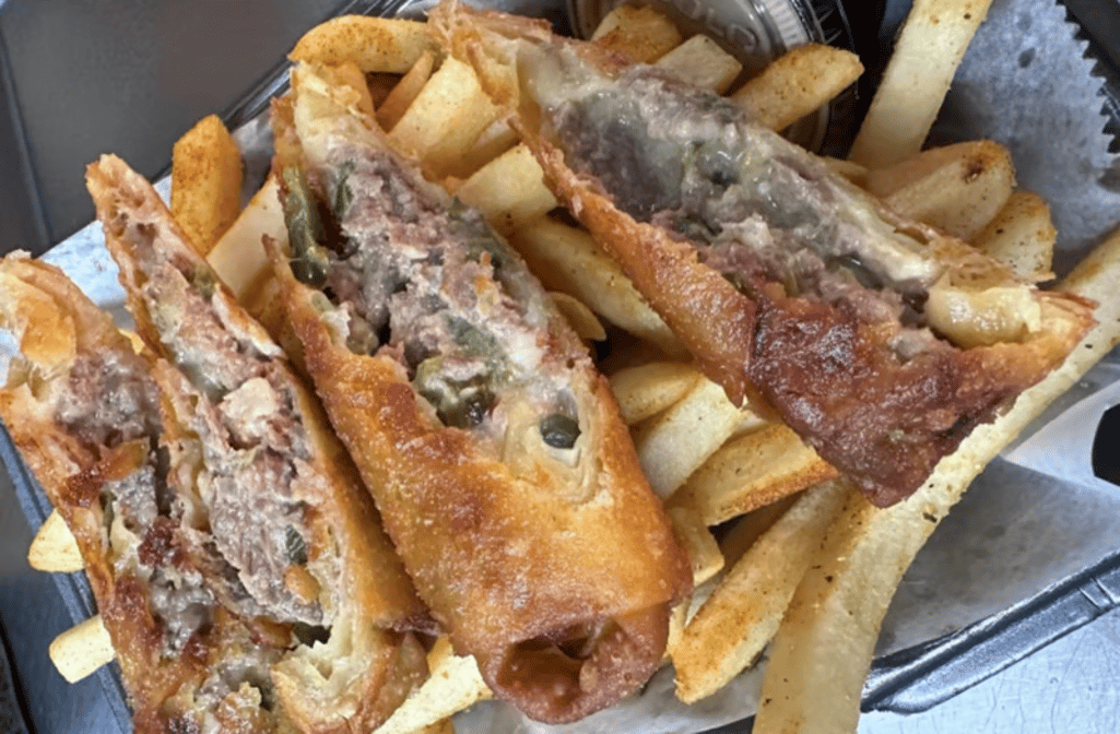 Steak Philly Egg Rolls