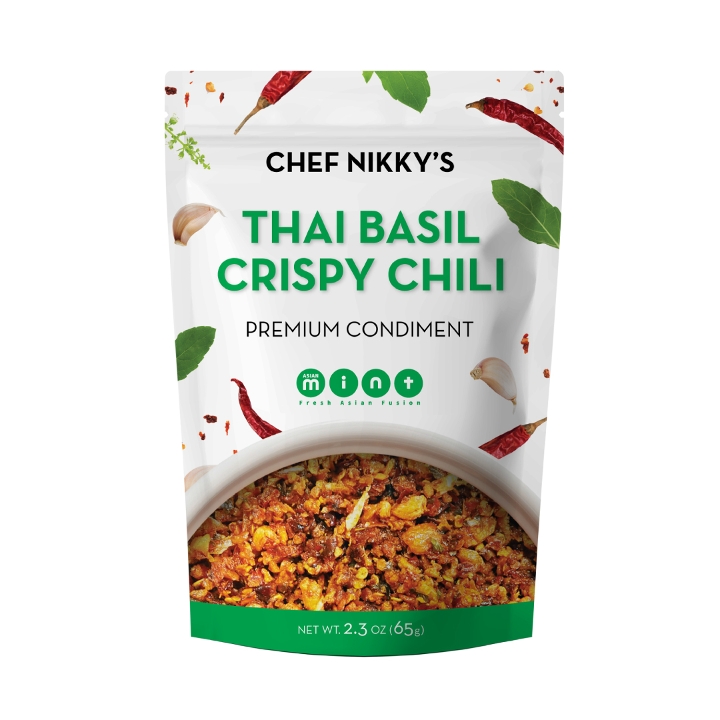 CHEF NIKKY’s Thai Crispy Chili - BASIL - Pack (65 grams)