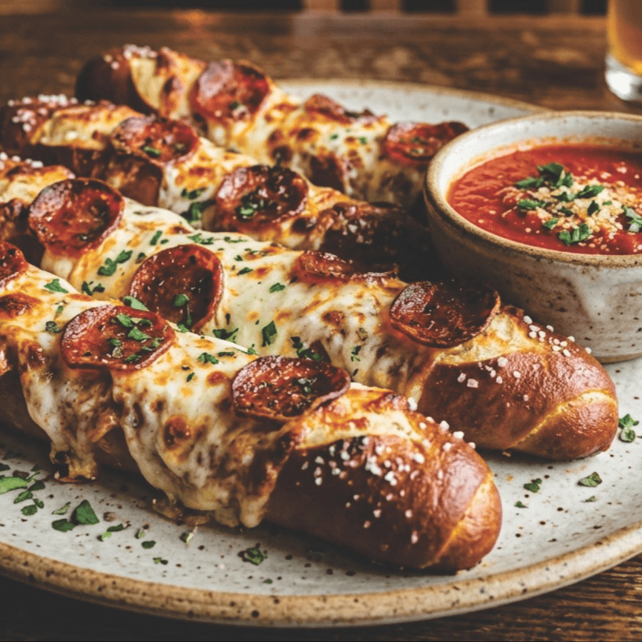 Pepperoni Pizza Pretzel Sticks (4)
