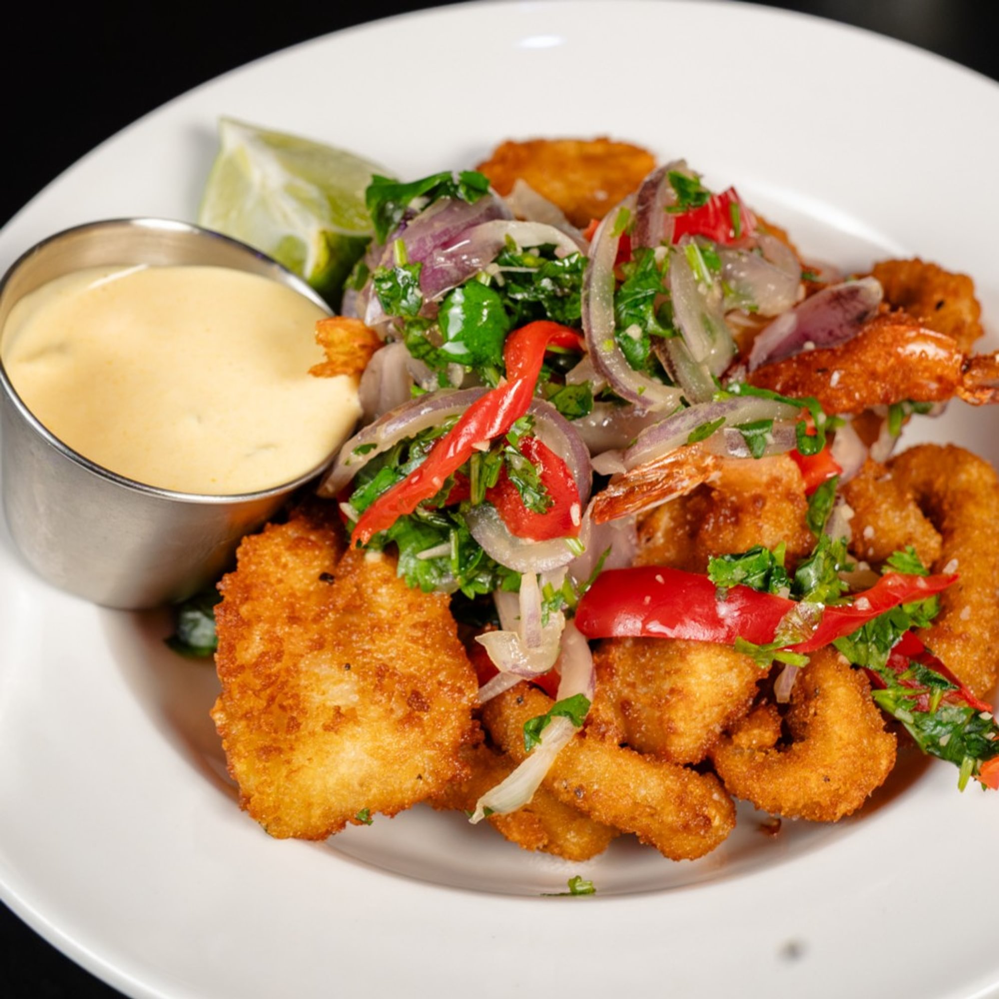 Crispy Shrimp & Calamari Ceviche