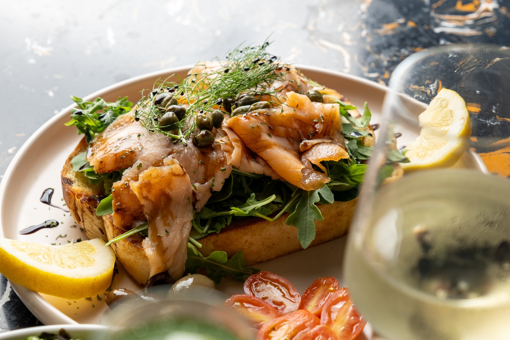 Tartine - Smoked Salmon with Salmon Roe