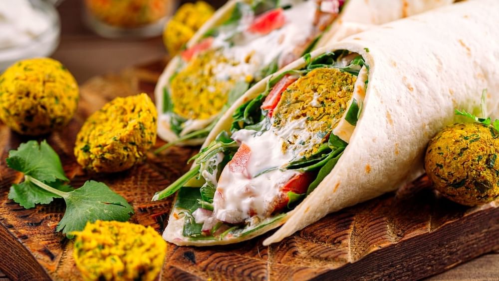 Mediterranean Drama Falafel Burrito (Vegan -New!)