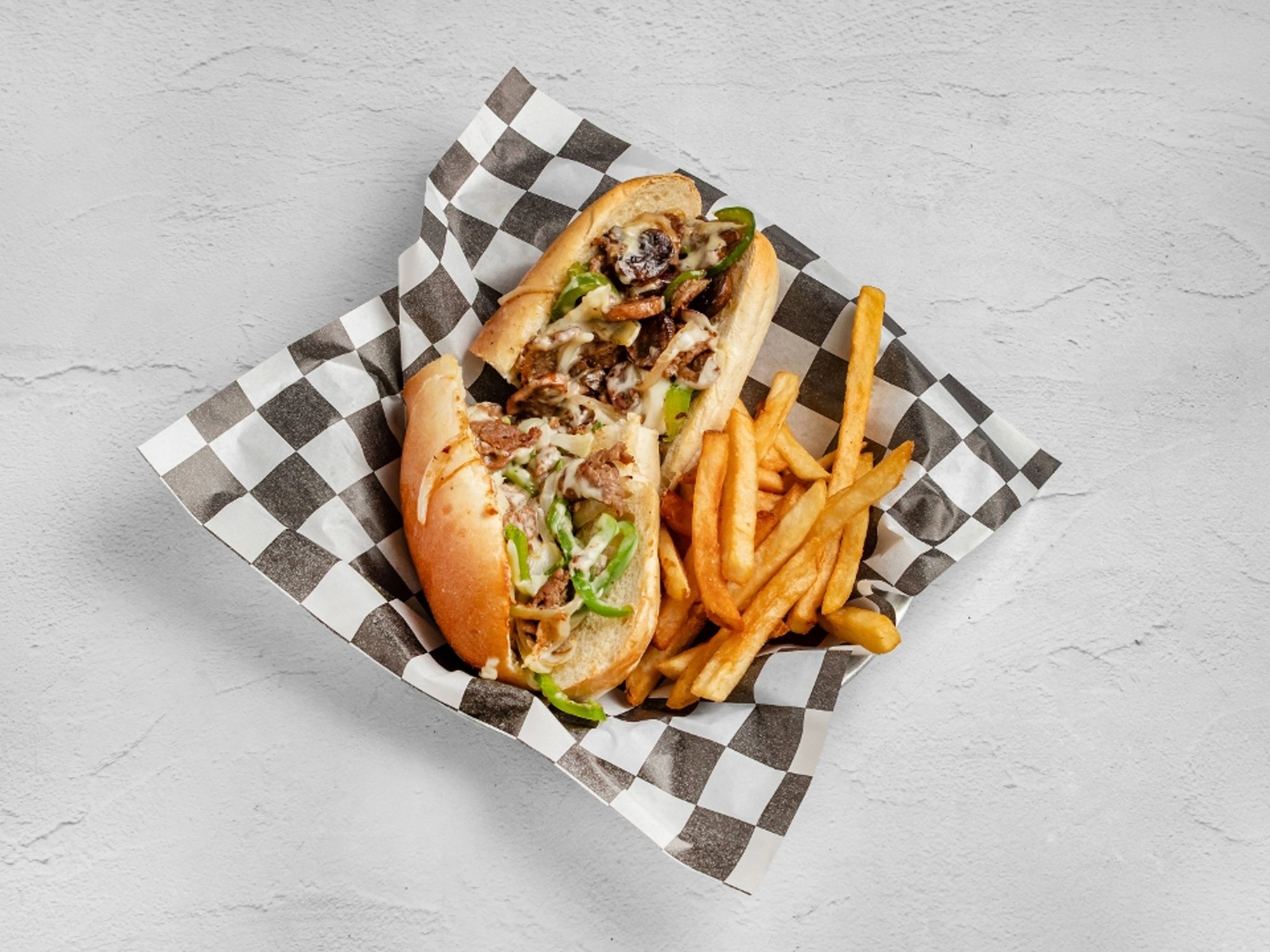 Philly Cheese Steak (With Fries)
