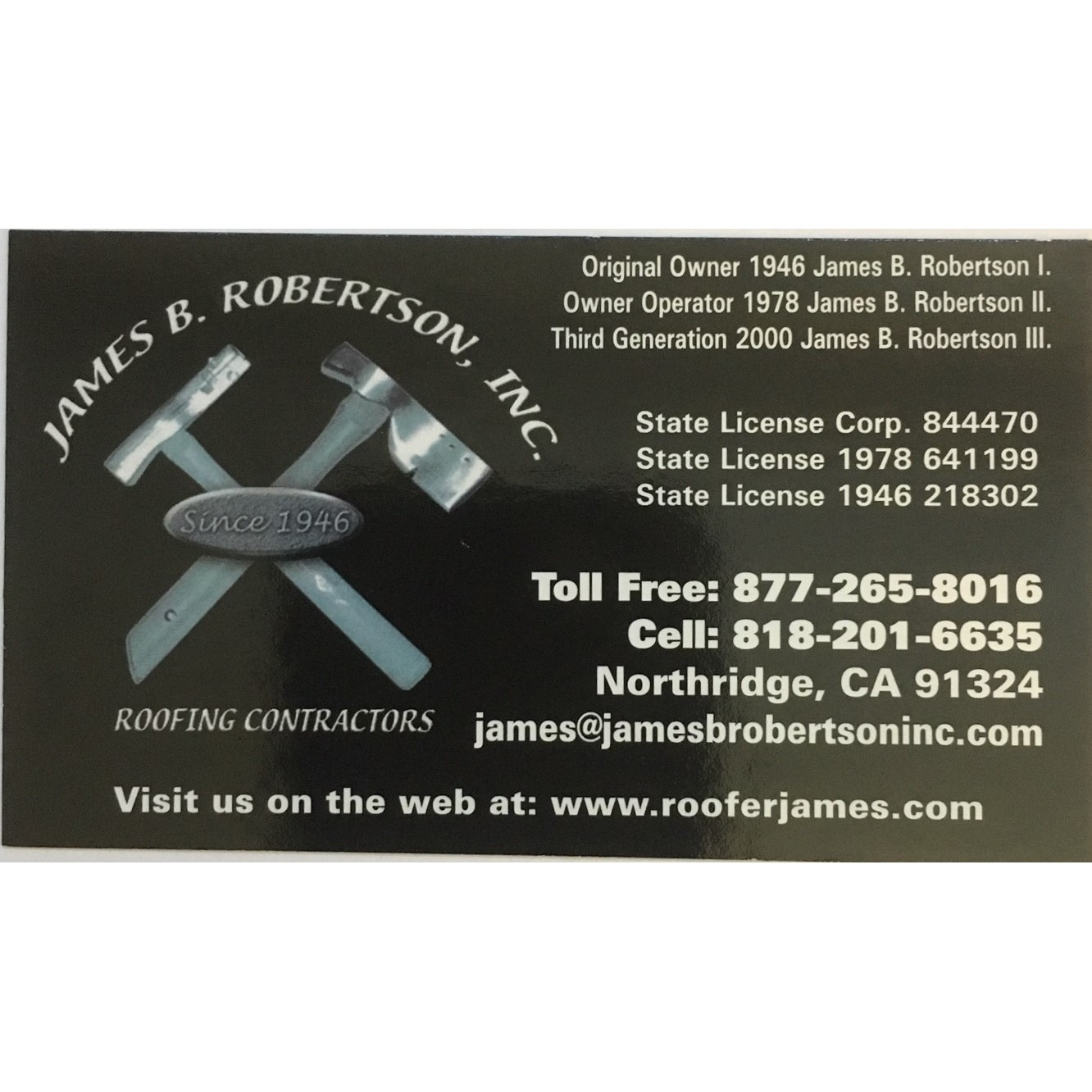 James B Robertson Inc Office Logo