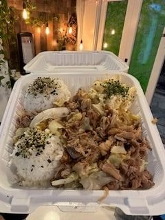 Regular kalua pig plate
