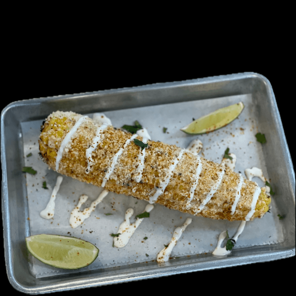 Elotes Cut in Halves