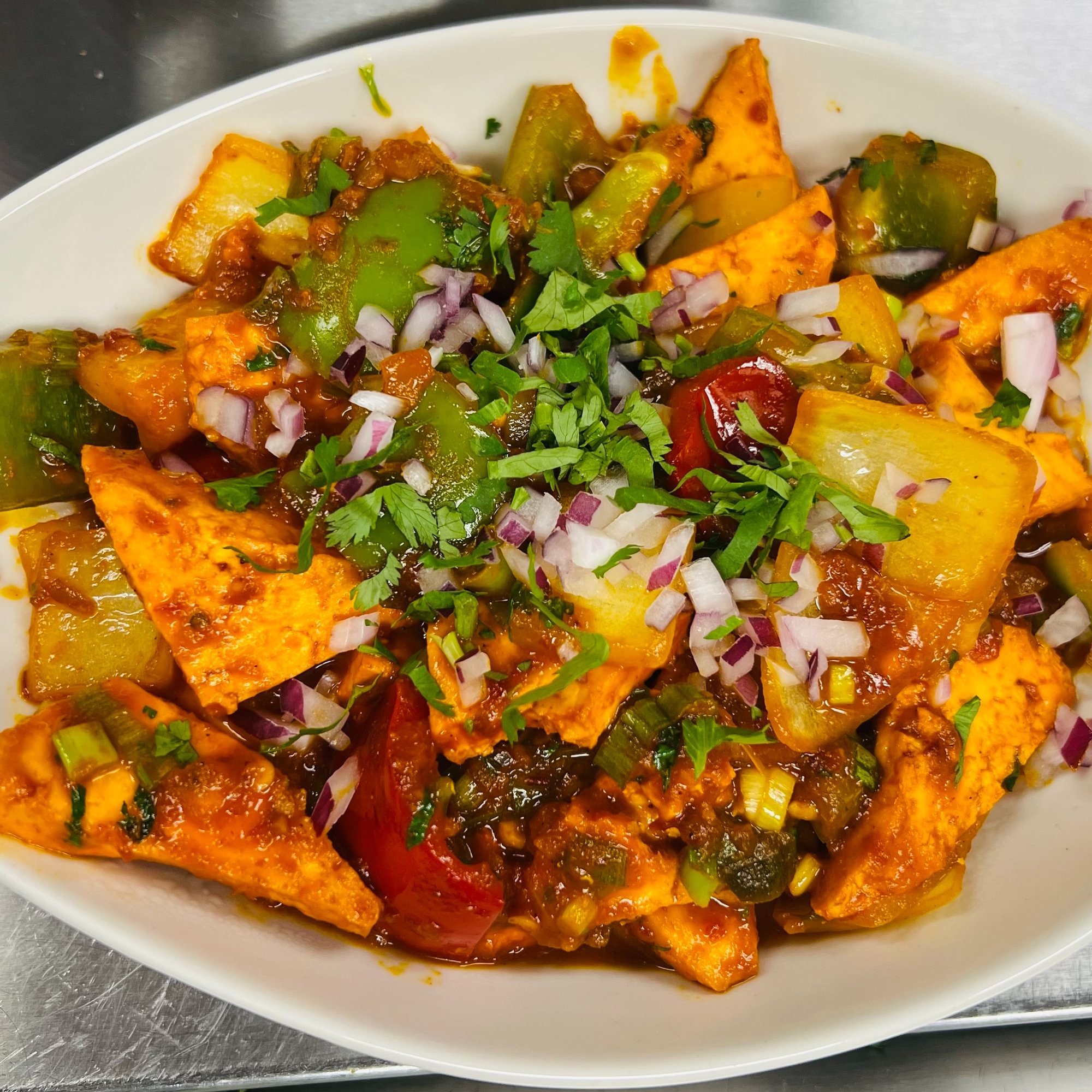 Paneer (Homemade Cheese) Chilli (GF)
