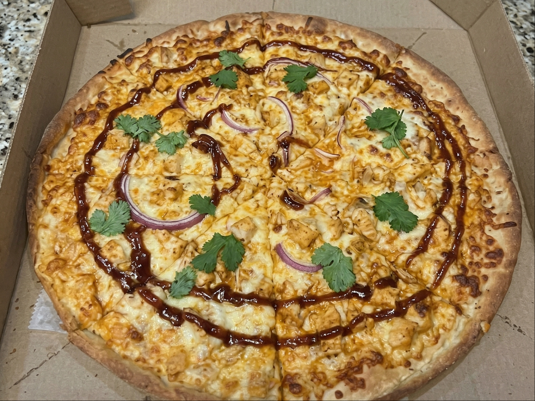 BBQ Chicken and Bacon Pizza