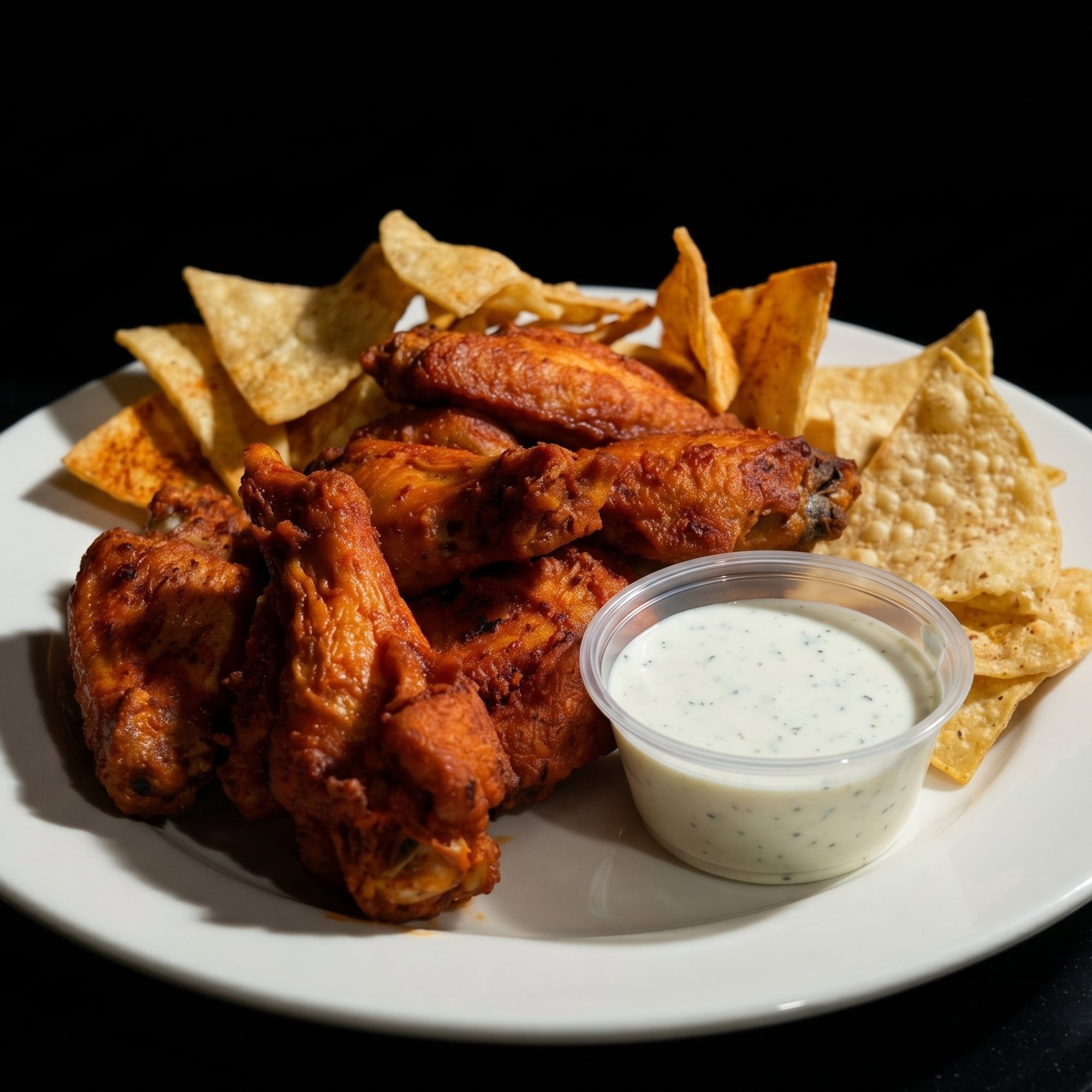 6 Chicken Wings (Smoked BBQ Dry Rub)