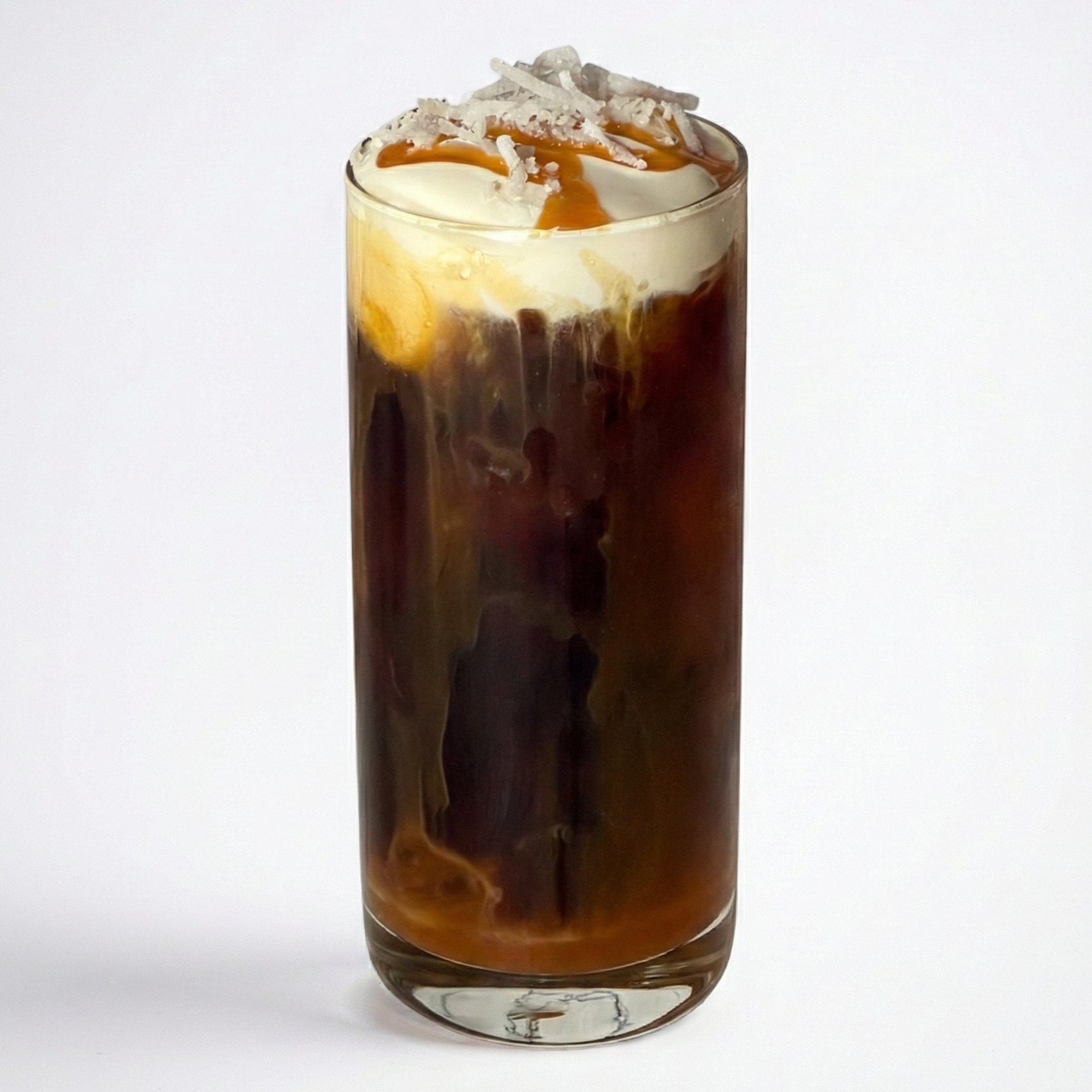 Iced coconut caramel cold brew