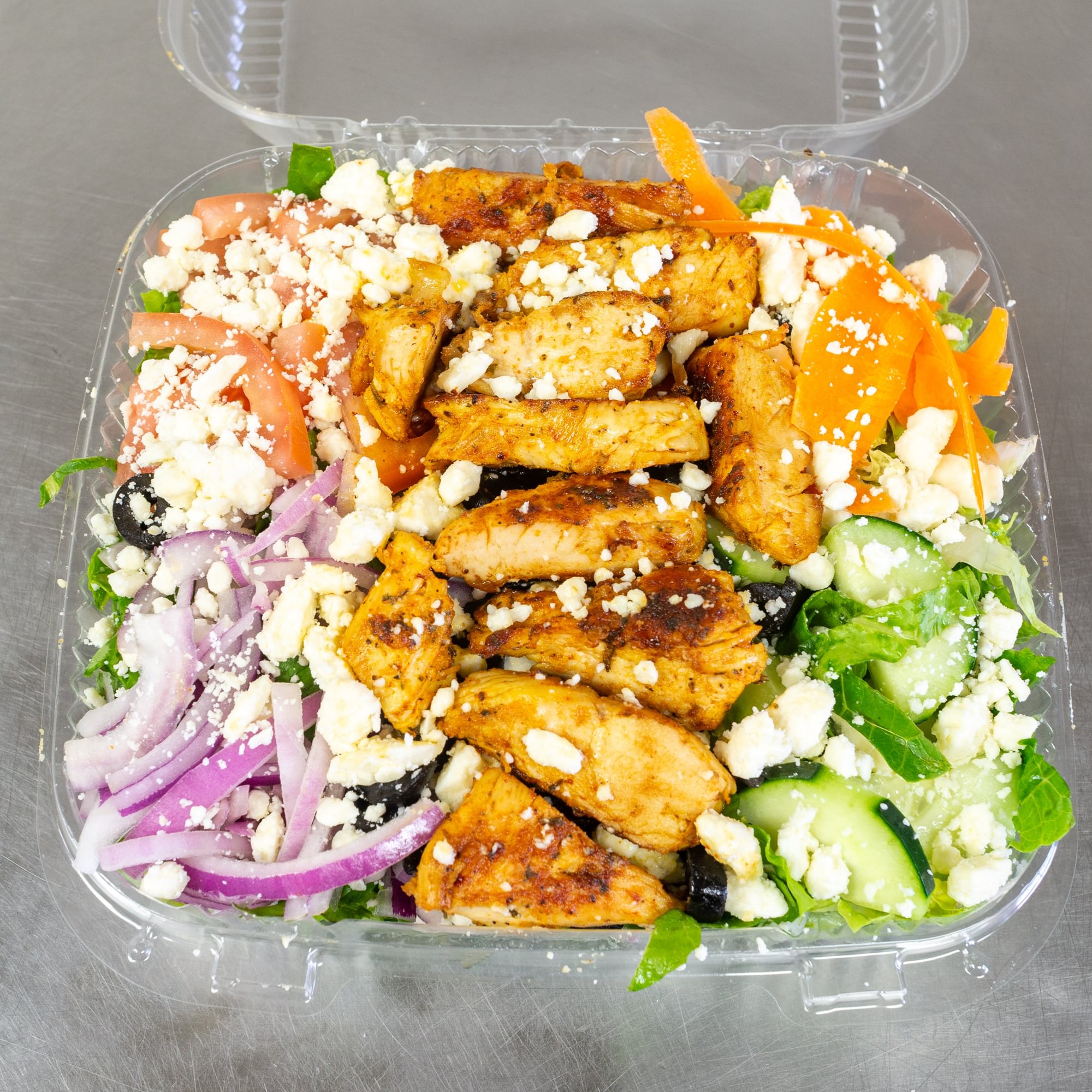Greek Salad with Grilled Chicken
