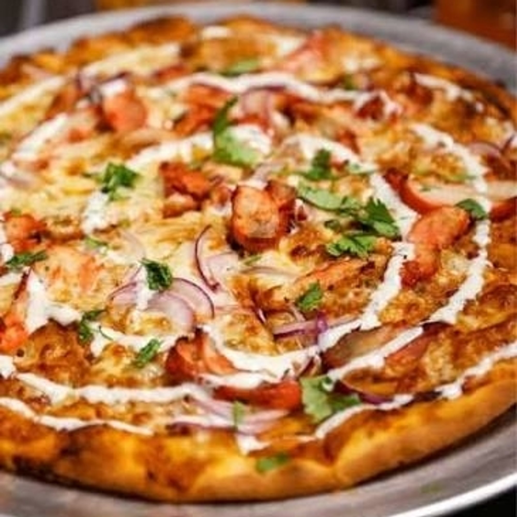 Butter Chicken Pizza
