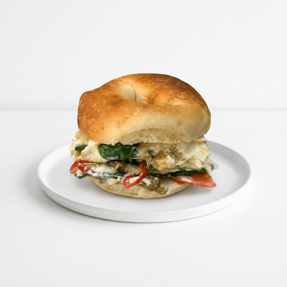 Veggie Delight Egg White & Cheese Breakfast Sandwich