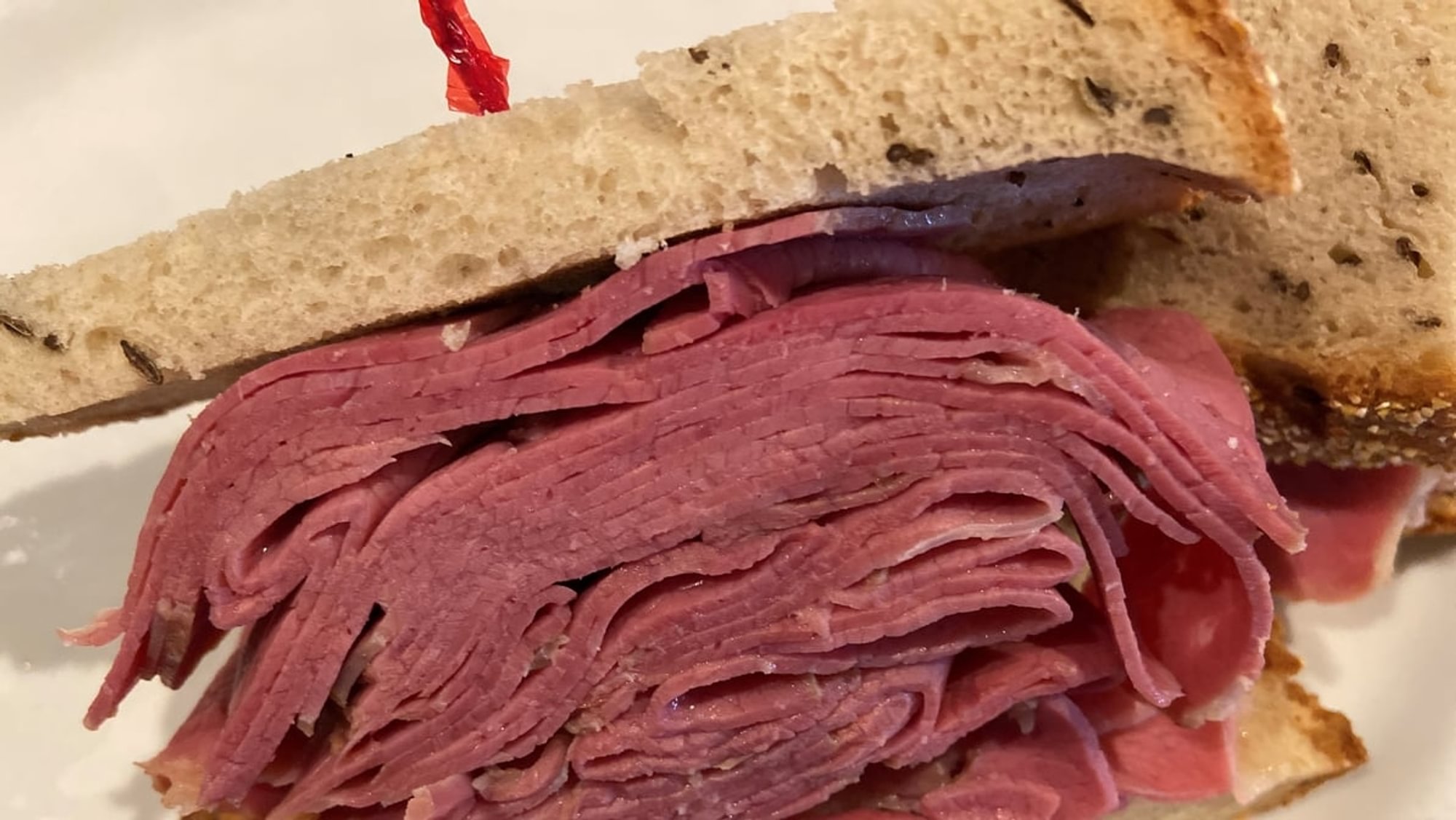 Homemade Corned Beef Sandwich