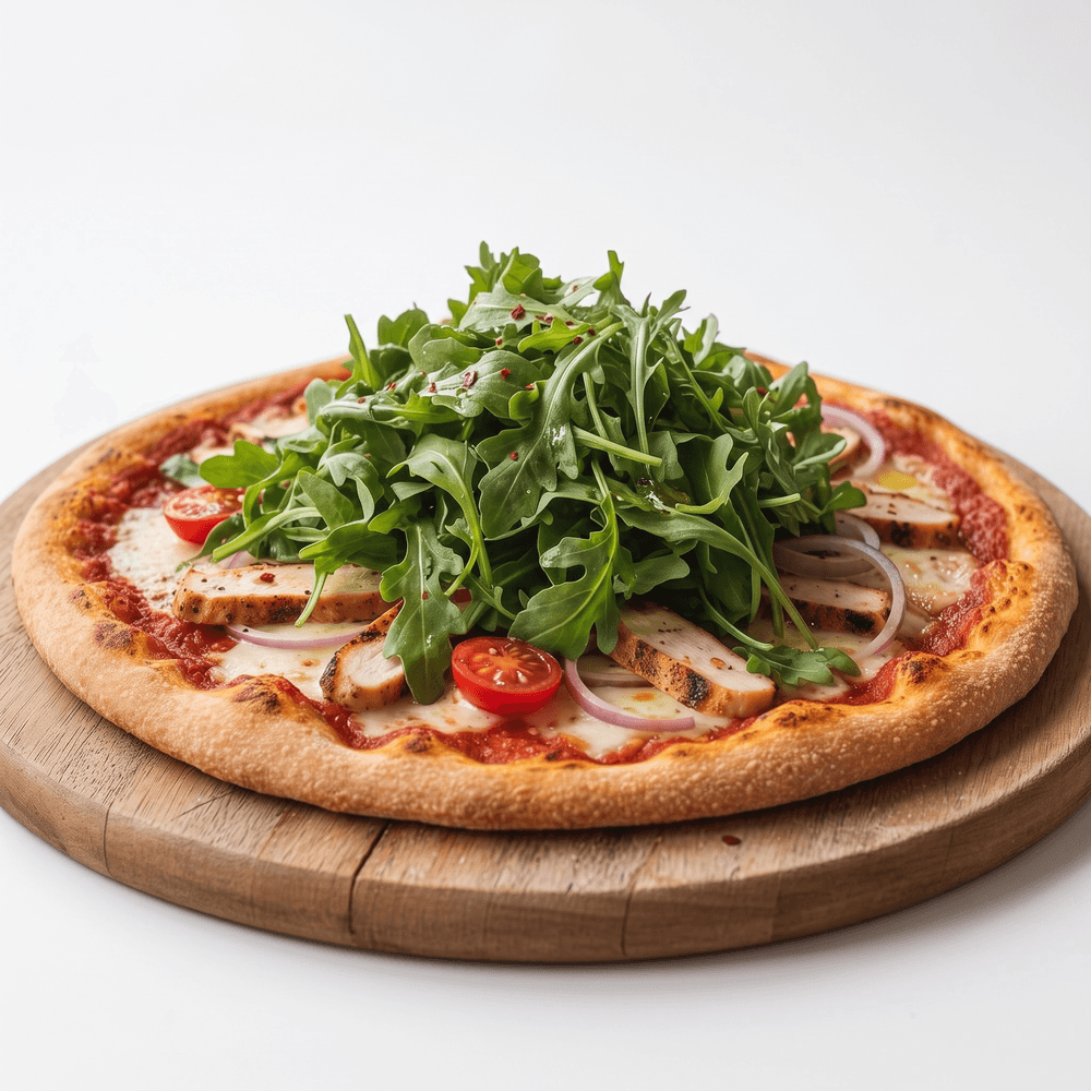 Arugula Salad Whole Wheat Pizza