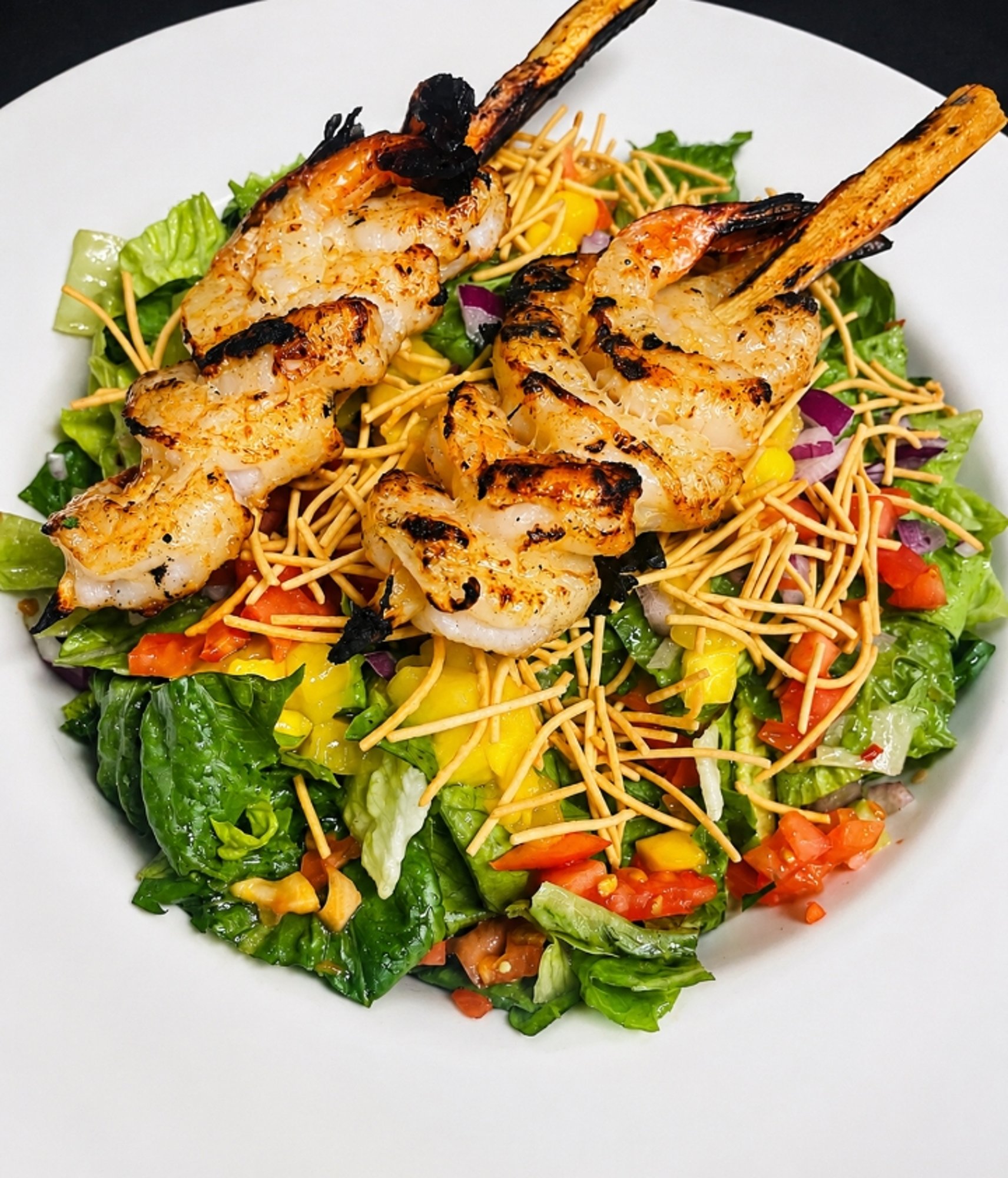 Shrimp Island Skewer Salad