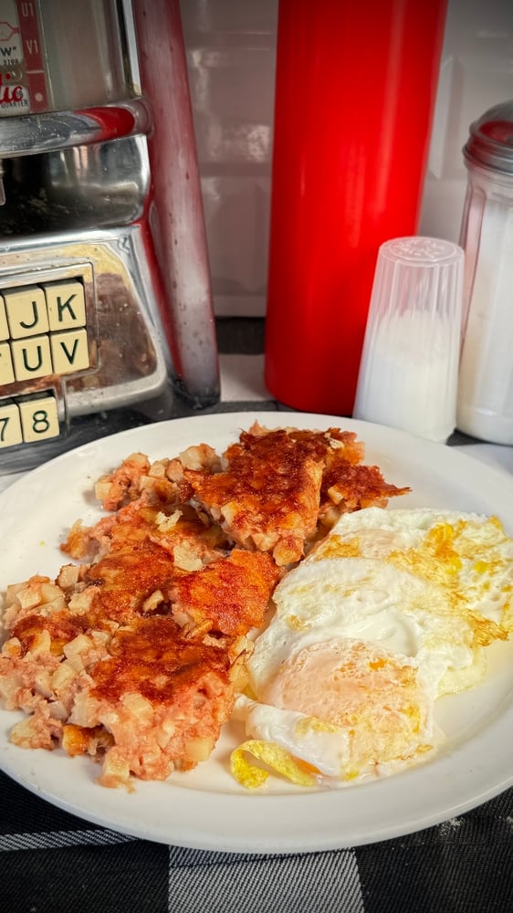 Corned Beef Hash With Eggs*