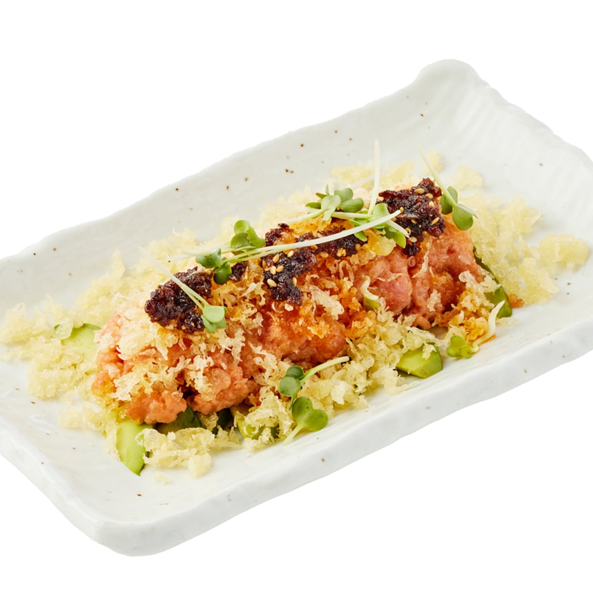 Spicy Tuna Avocado with Crispy Garlic Chili Oil*