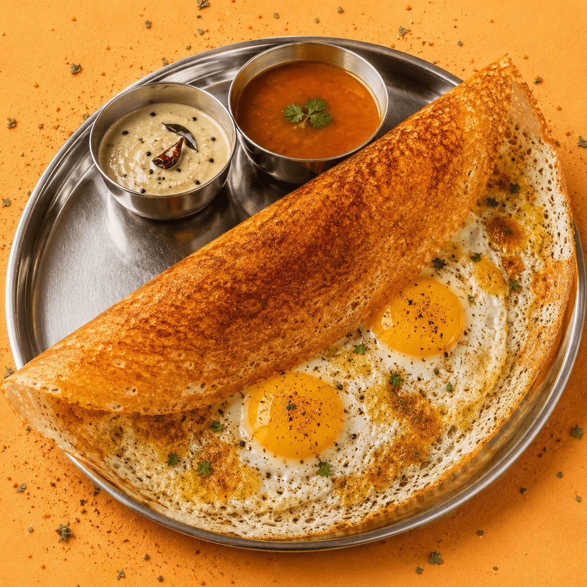 Double Egg Dosa