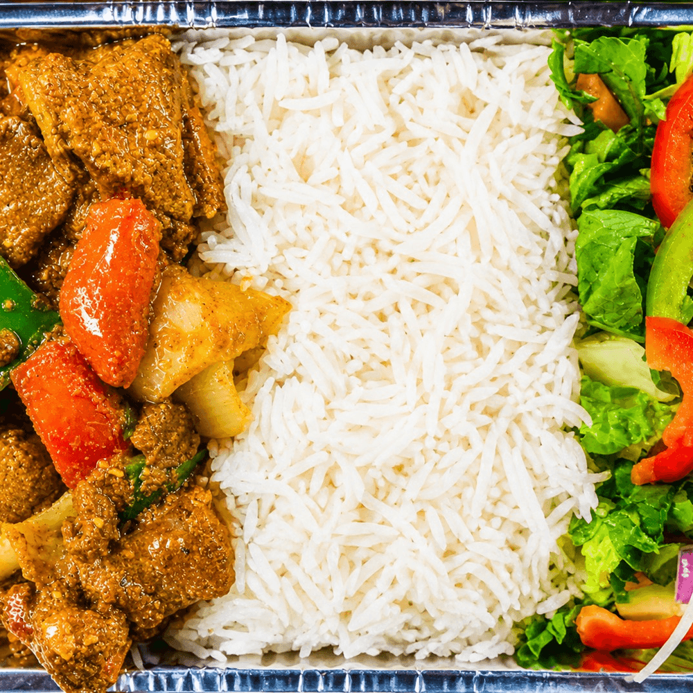 Lamb rice bowl