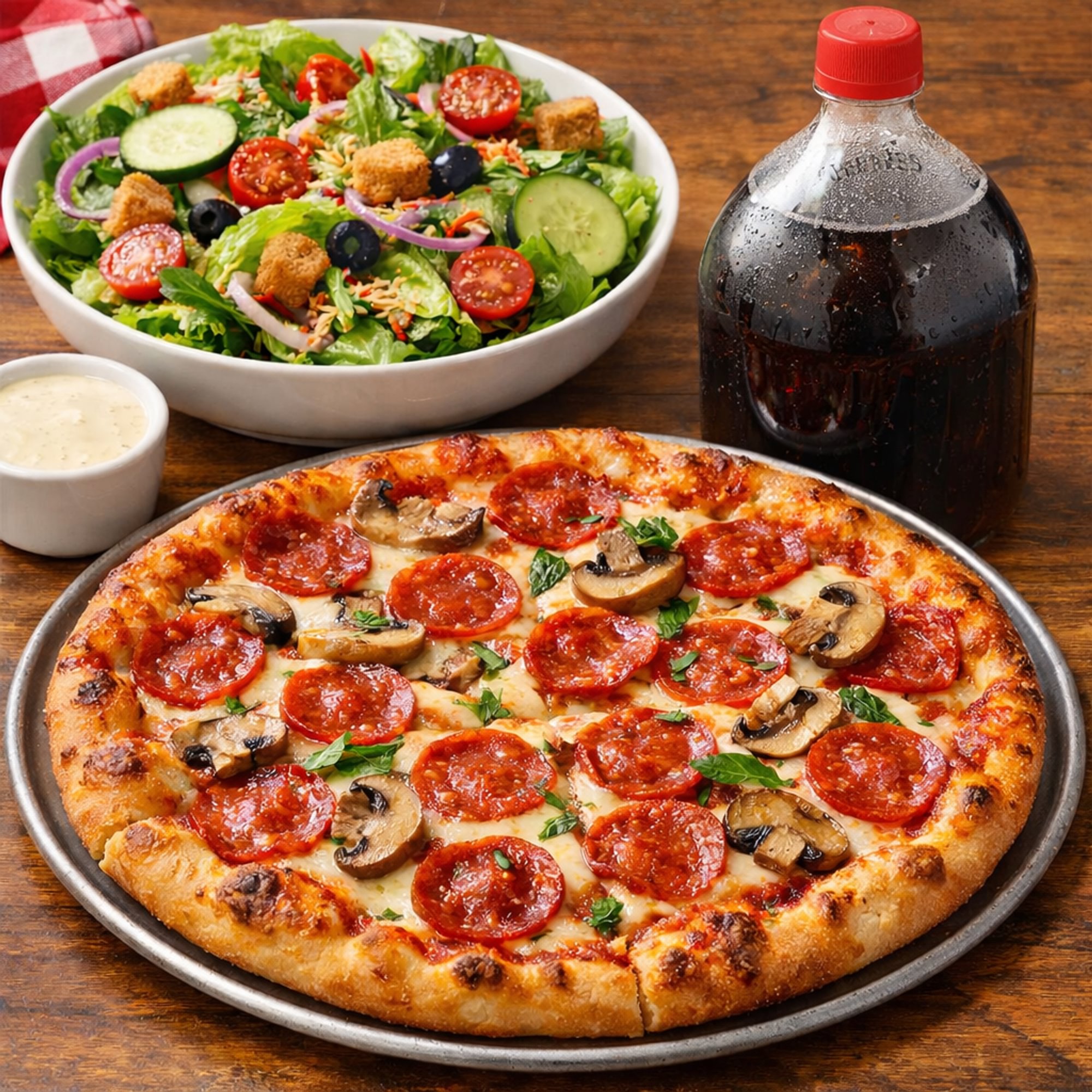 Pizza And Salad