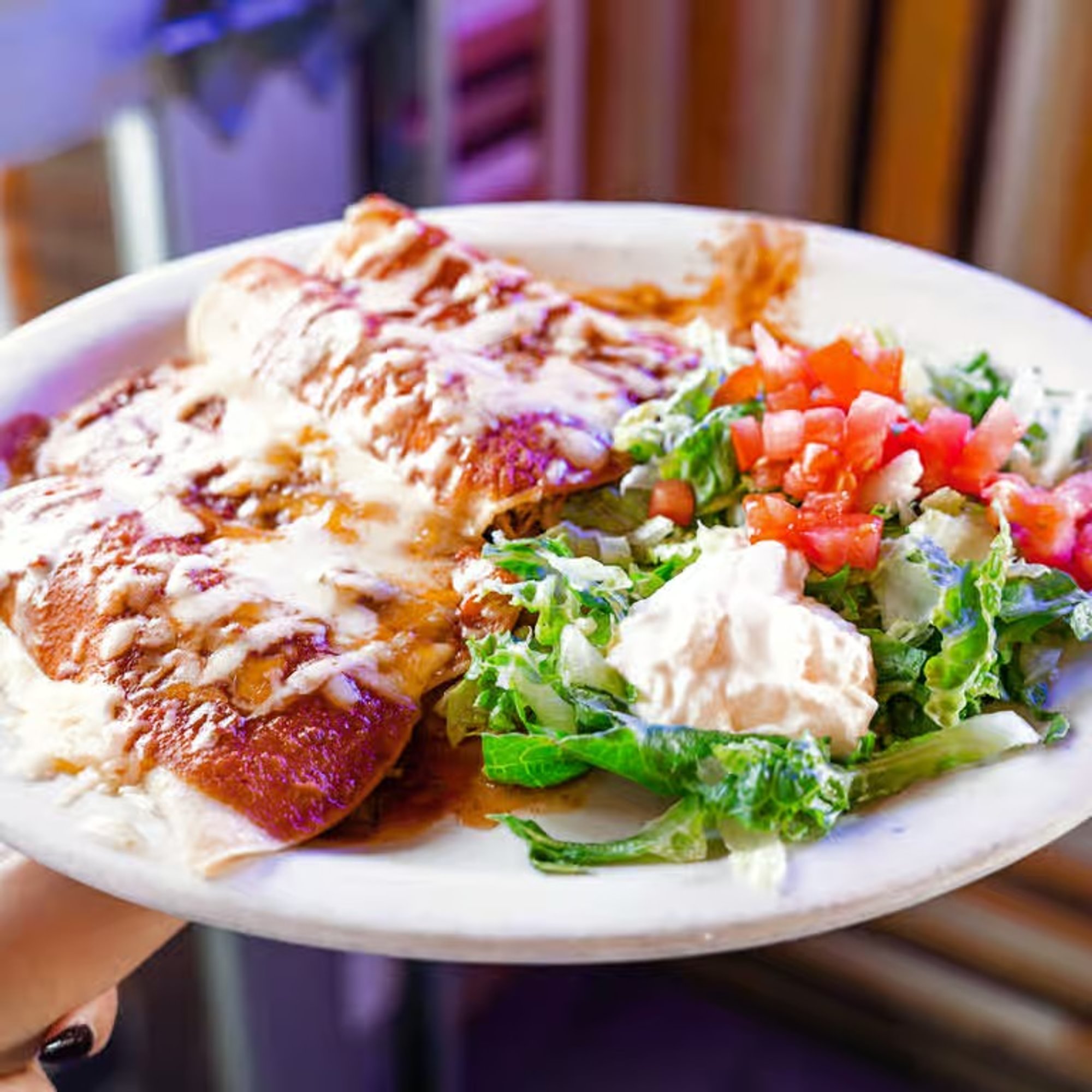 Enchiladas Supreme Platter