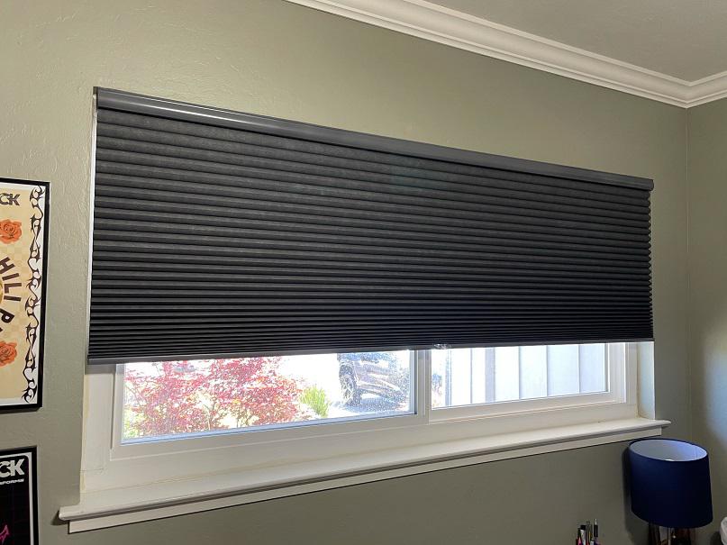 Let the sunshine in or choose to block it completely with Blackout Cellular Shades by Budget Blinds of Los Gatos! These energy efficient shades are ideal for any bedroom, keeping the room dark and cool while you enjoy sweet dreams!  BudgetBlindsLosGatos  CellularShades  BlackoutShades  FreeConsultat