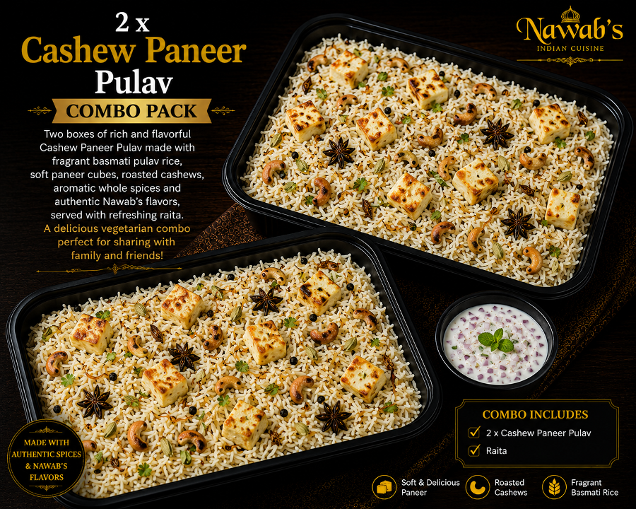 2 x Cashew Paneer Pulav