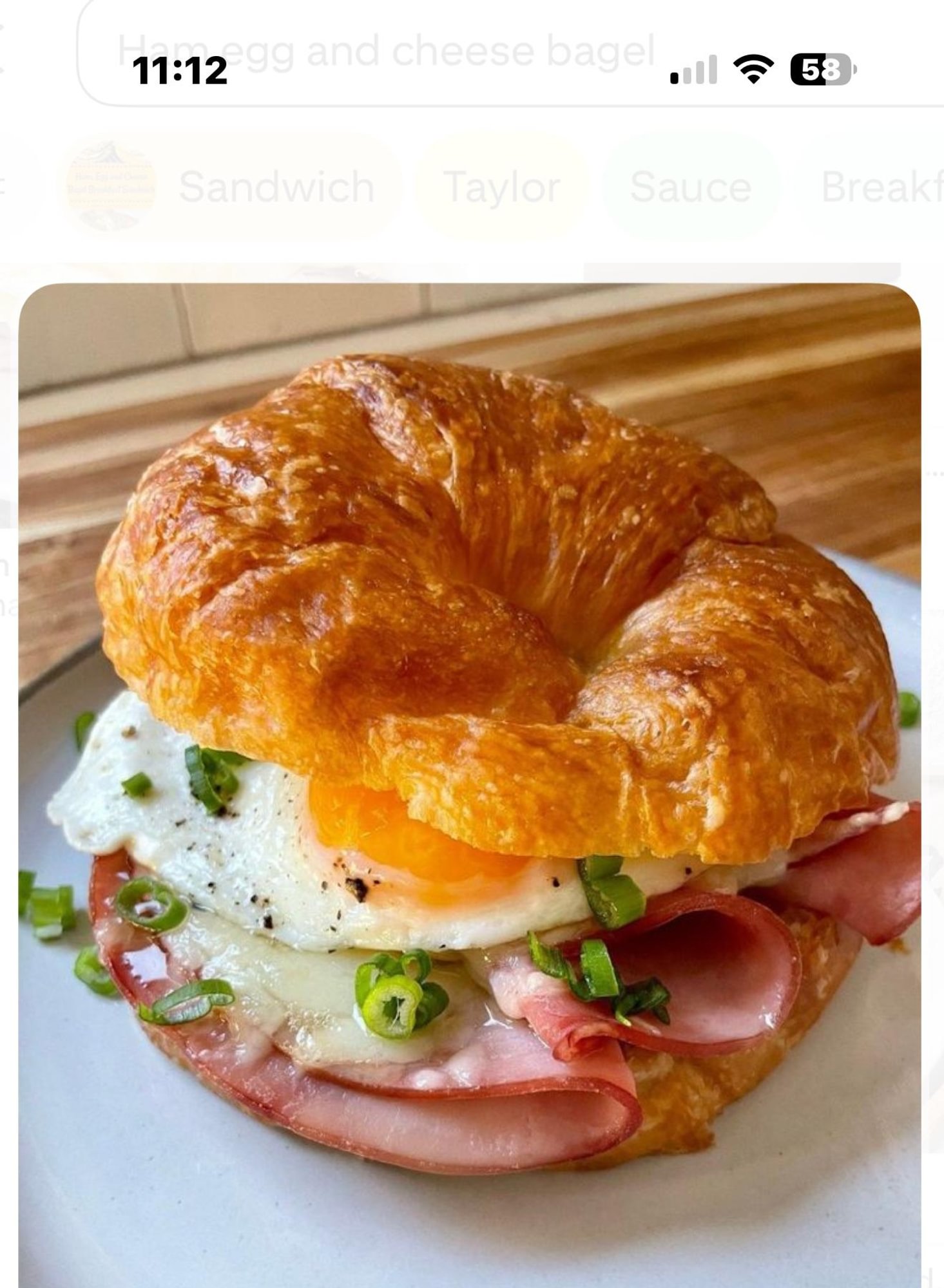 Ham, Egg & Cheese Sandwich