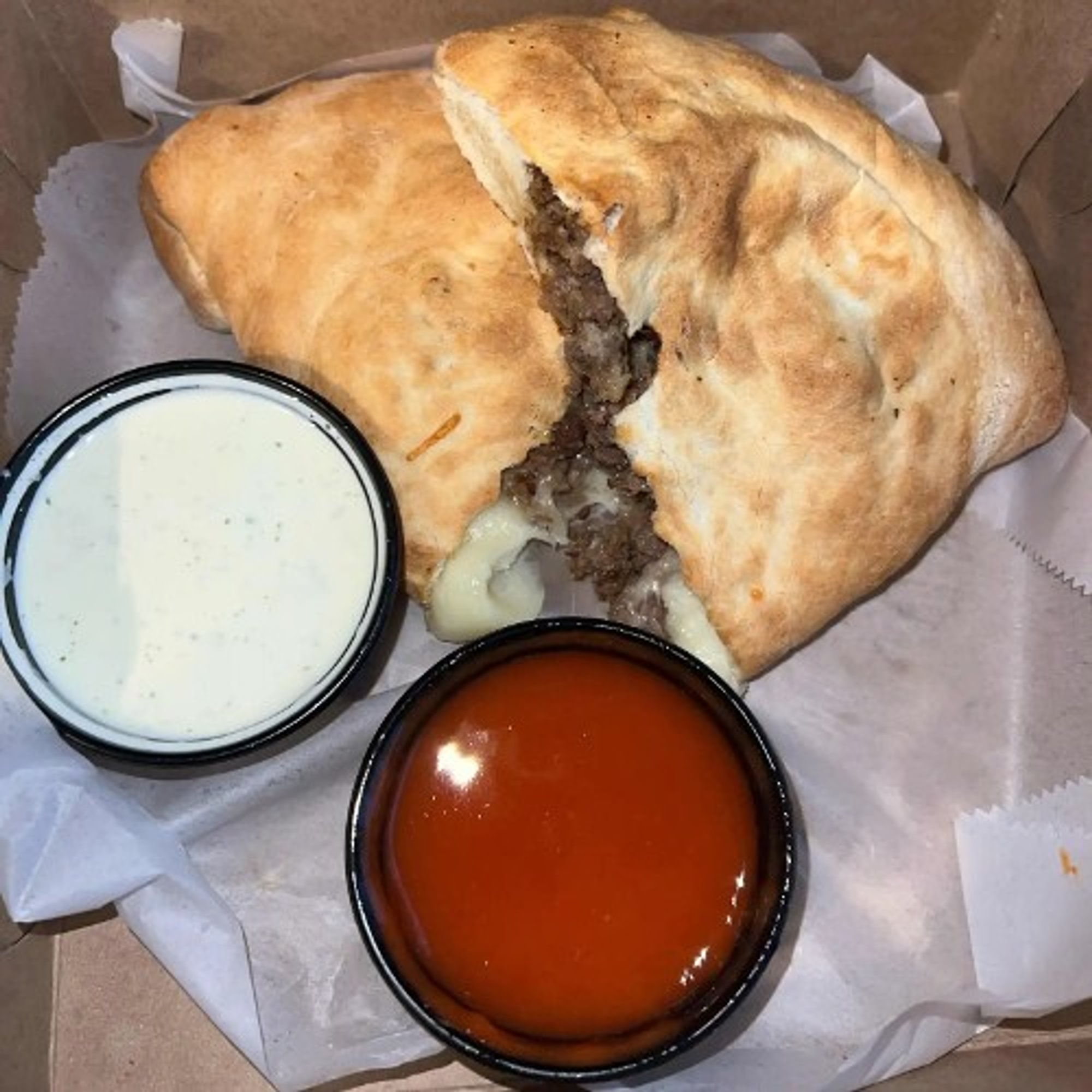 Meatball Parmesan Calzone
