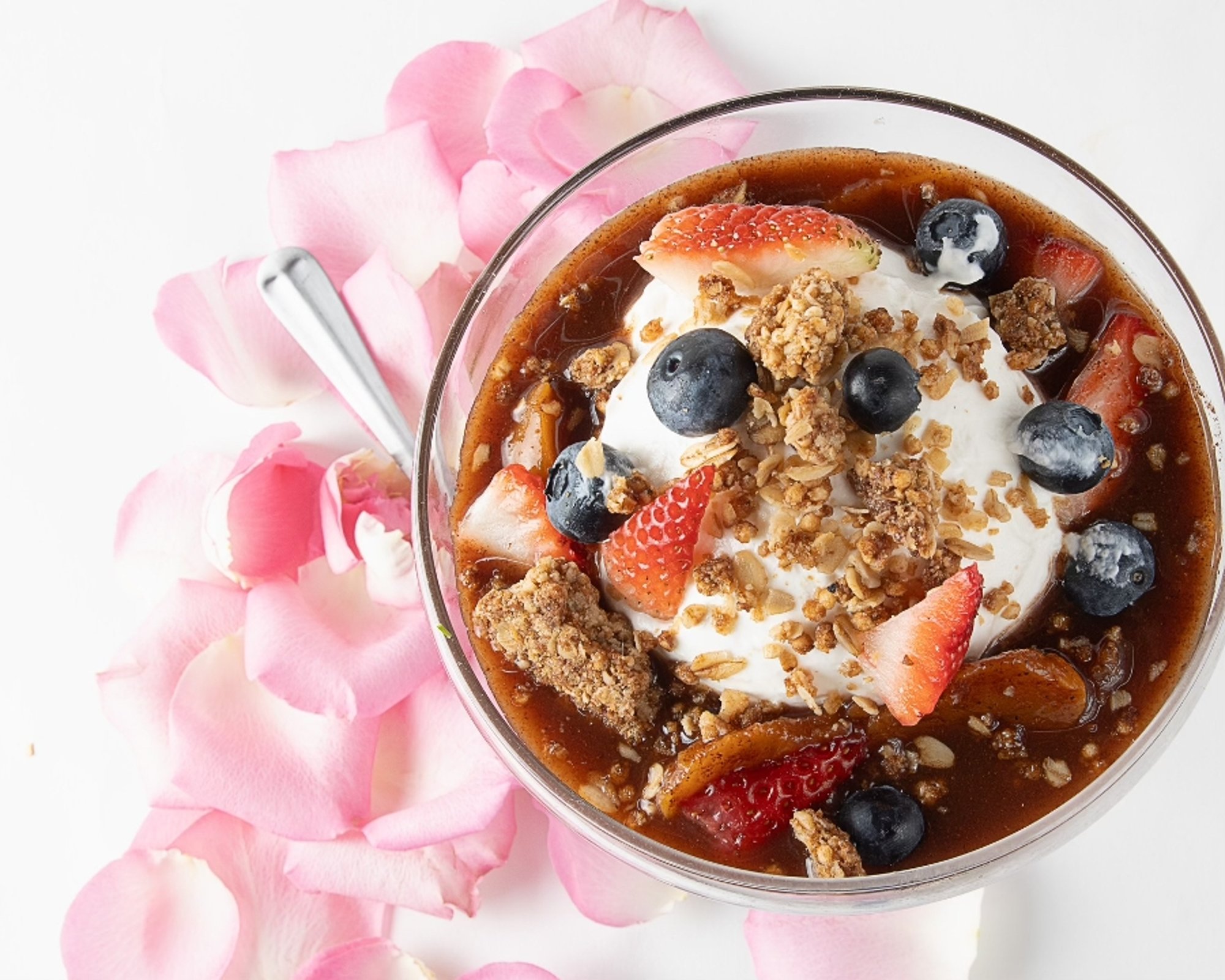 Peach Cobbler Yogurt Parfait