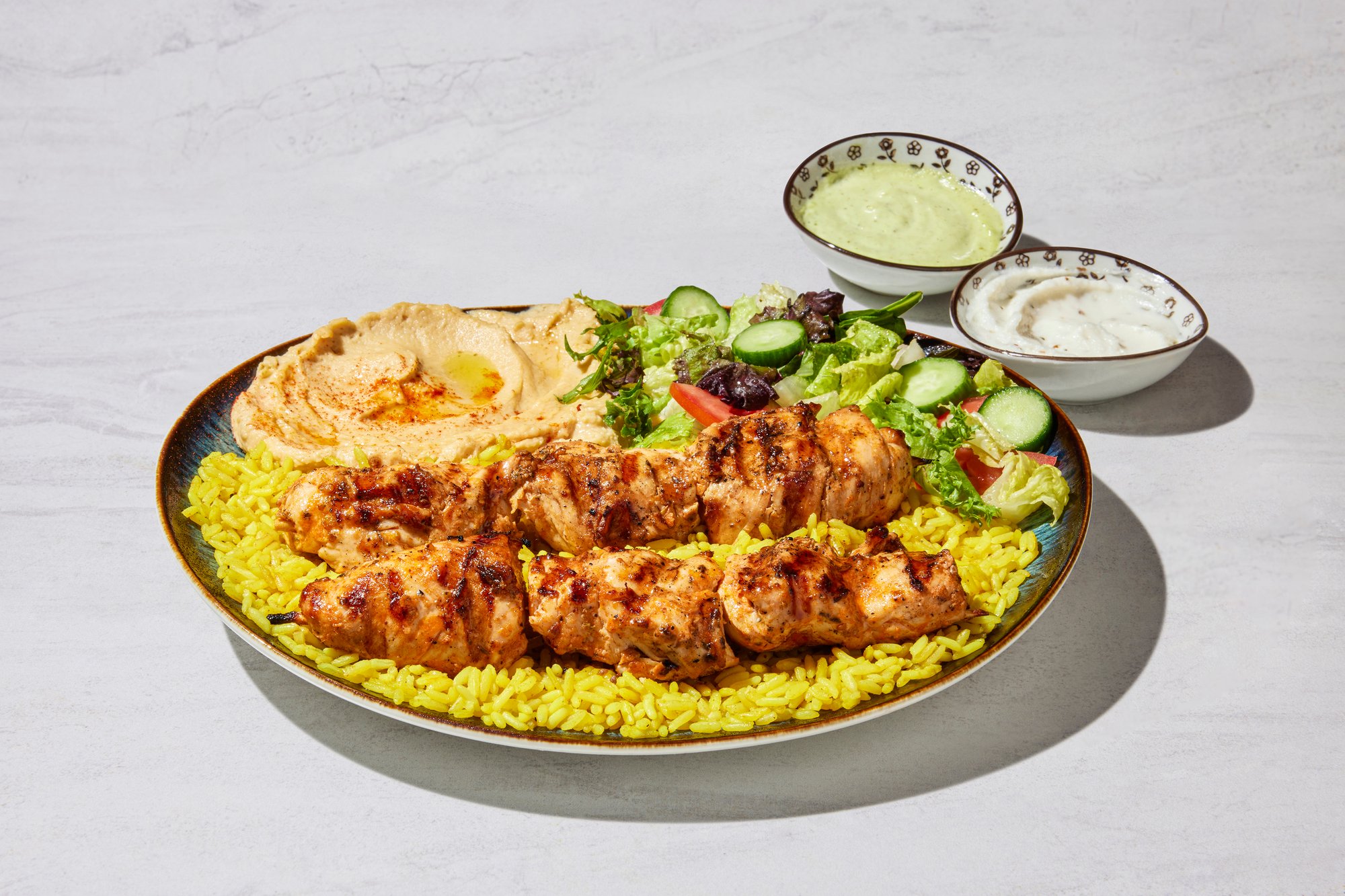 3. Chicken Kabob Plate